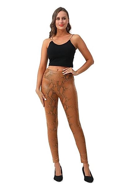 cofi1453 Leggings Damen Lederhose Leggings Lederimität Jeggings Hohe Taille günstig online kaufen