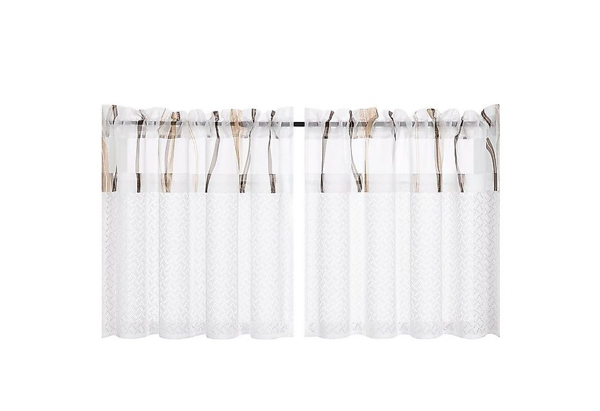 Joyswahl Scheibengardine (2 St), Stangendurchzug, transparent, Küche, Welle günstig online kaufen