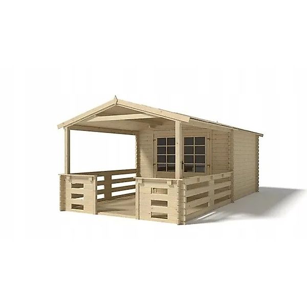 Altanka Gartenhaus   Gerätehaus    3x3 m mit Anbau 3x2.76 m   18 m²   DOM53 günstig online kaufen