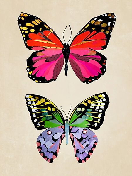 Poster / Leinwandbild - Schmetterlinge – Illustration Für Kinder günstig online kaufen