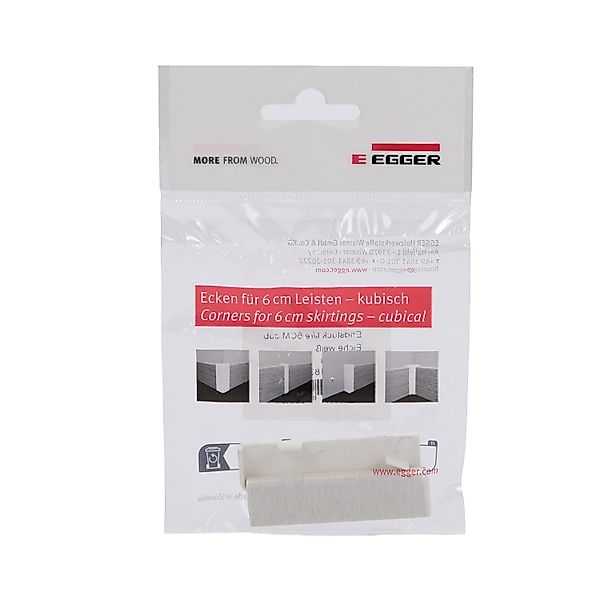 Egger Endstück 6 cm Eiche Weiß 2 Stück günstig online kaufen