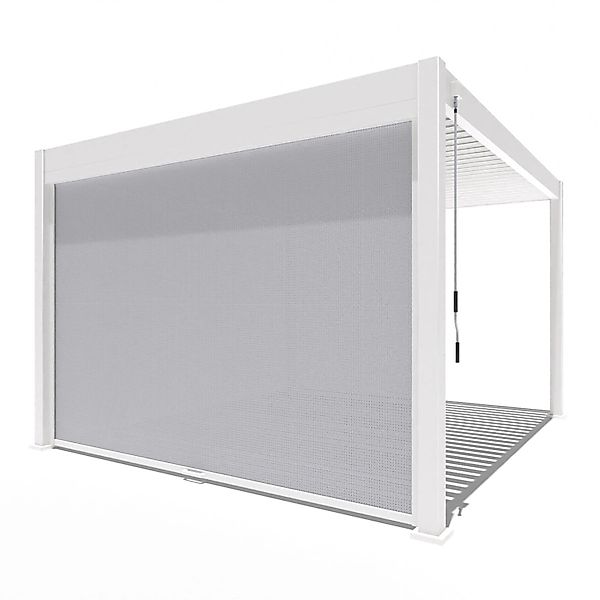 Weide Sonnenrollo für Weide Pergola 2,65 M in Weiss günstig online kaufen