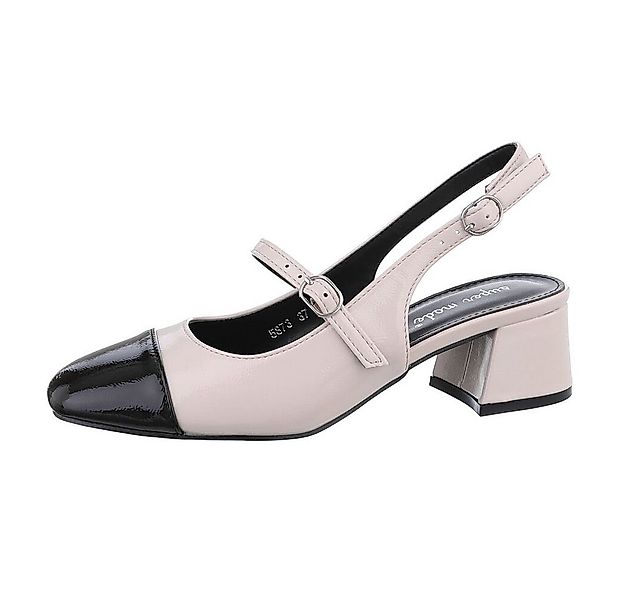 Ital-Design Damen Abendschuhe Elegant Schnürpumps Blockabsatz Schnür- & Rie günstig online kaufen