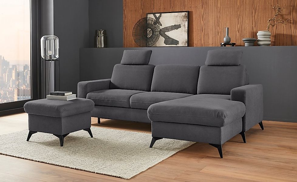 Home affaire Ecksofa "Lolland L-Form" Wahlweise mit Bettfunktion und Bettka günstig online kaufen