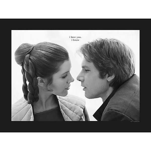 Komar Wandbild Star Wars Classic Leia Han Love Star Wars - Intro B/L: ca. 4 günstig online kaufen