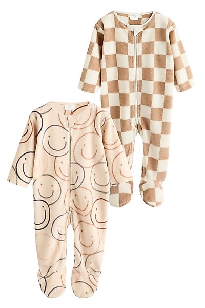 Next Schlafoverall Pyjamas aus Fleece, 2er-Pack günstig online kaufen