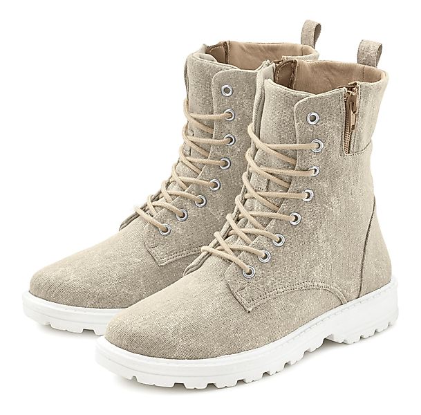 LASCANA Schnürstiefelette zum Schnüren, modische Optik günstig online kaufen
