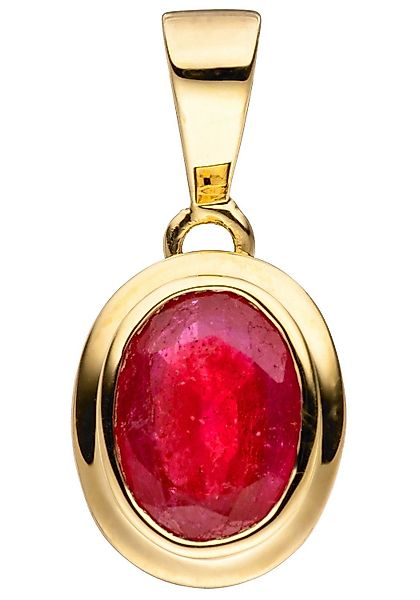 JOBO Kettenanhänger Anhänger oval, 585 Gold günstig online kaufen