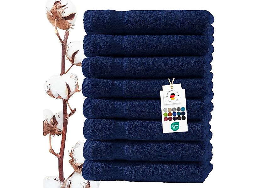 Carpe Sonno Gästehandtücher 30x50 cm 8x Gästetuch Set 100% Baumwolle Frotti günstig online kaufen