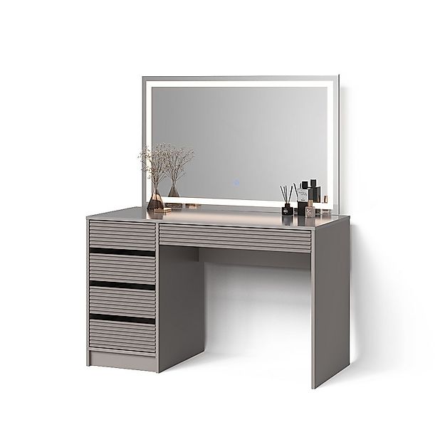 Livinity® Schminktisch Imola, Cashmere, 120 cm mit LED Beleuchtung (1-St) günstig online kaufen