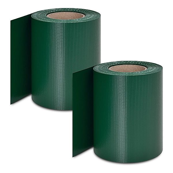 Juskys PVC Sichtschutzstreifen 2er Set Grün günstig online kaufen