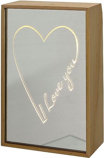 Creativ home LED-Dekofigur Dekoobjekt mit Schriftzug I LOVE YOU (1 St), mit günstig online kaufen