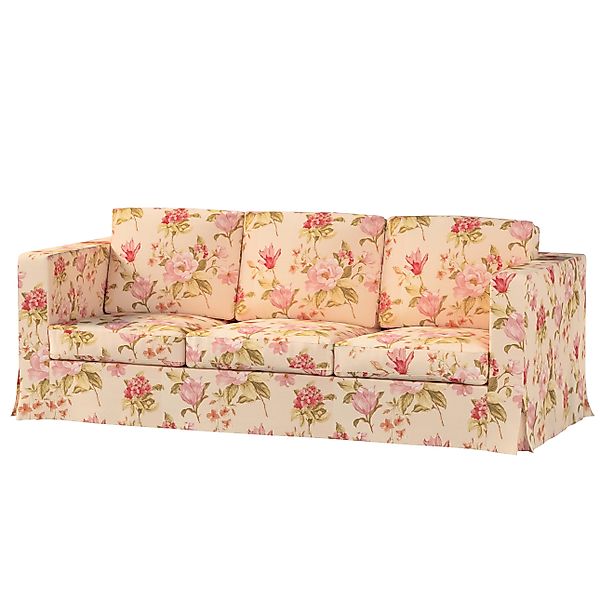 Bezug für Karlanda 3-Sitzer Sofa nicht ausklappbar, lang, creme-rosa, Bezug günstig online kaufen