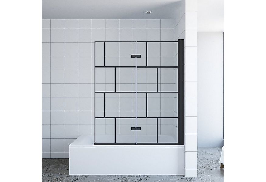 AQUALAVOS Badewannenaufsatz Badewannenaufsatz 80/120/150 cm Nano Glas Dusch günstig online kaufen