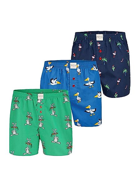 Phil & Co. Boxer FUN Motives (3-St) American Boxershorts - weit und bequem günstig online kaufen