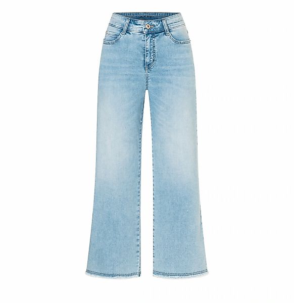 MAC Weite Jeans "DREAM WIDE" mit Fransen am Saum günstig online kaufen