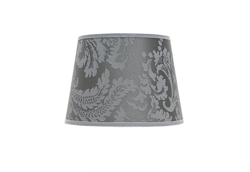 Licht-Erlebnisse Lampenschirm WILLOW, Leuchtenschirm klein Stoff Silber Bar günstig online kaufen
