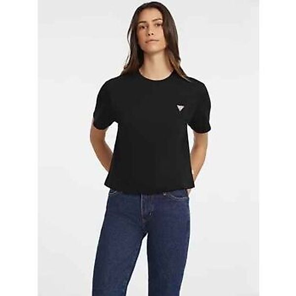 Guess  T-Shirts & Poloshirts W4YI05 K8HM0 BOXY MINI TRIANG TEE-JBLK günstig online kaufen