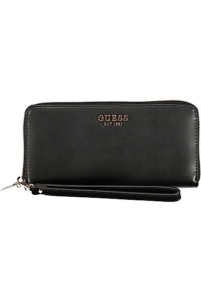 GUESS JEANS Geldbörse, Elegante Damen Geldbörse Schwarz mit Reißverschluss günstig online kaufen