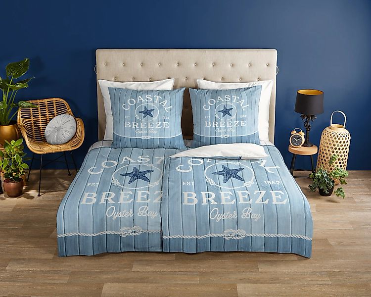 good morning Wendebettwäsche »Breeze«, Baumwolle, Renforcé, Reißverschluss, günstig online kaufen
