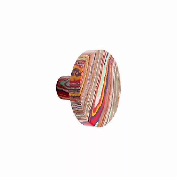Wandhaken Rainbow corian bunt / Ø 6 cm - & klevering - Bunt günstig online kaufen