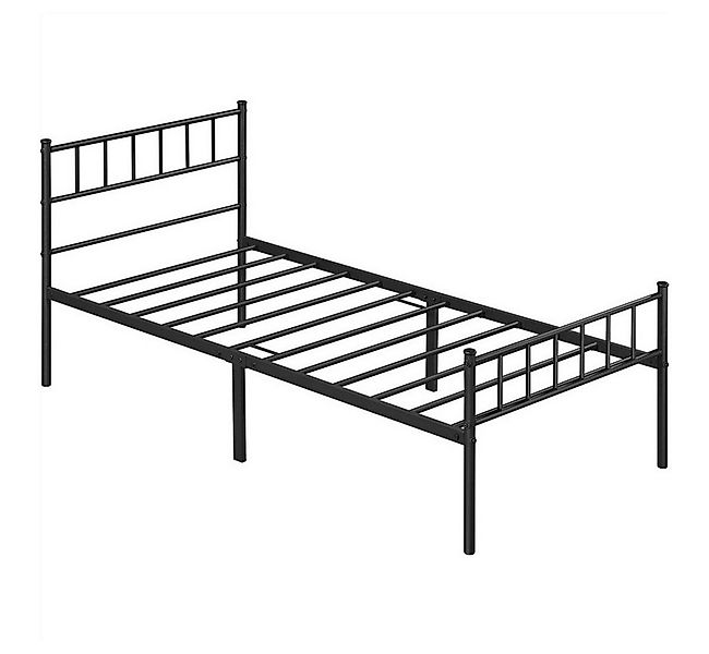 Yaheetech Bettgestell Metallbett, Einzelbettgestell / Doppelbettgestell günstig online kaufen