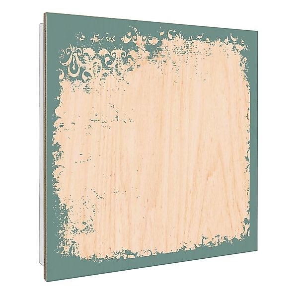 Banjado Großer Schlüsselbox Holz 30x30cm Weiß Scharnier Rechts 50 Haken Sch günstig online kaufen