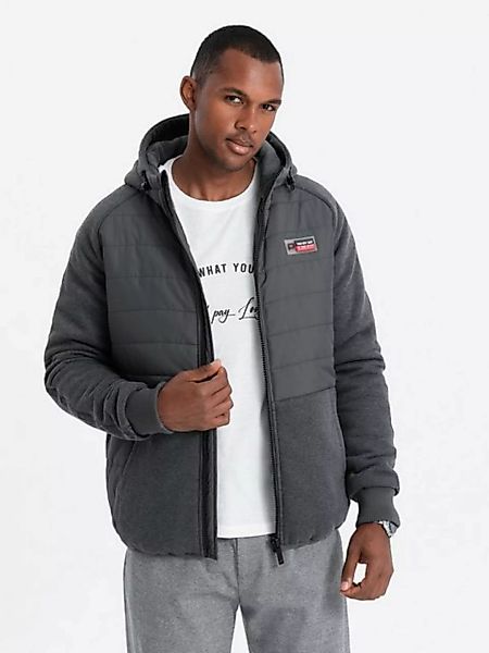 OMBRE Blouson Herren-Kombijacke aus Stoff - dunkelgrau V3 C601 S günstig online kaufen