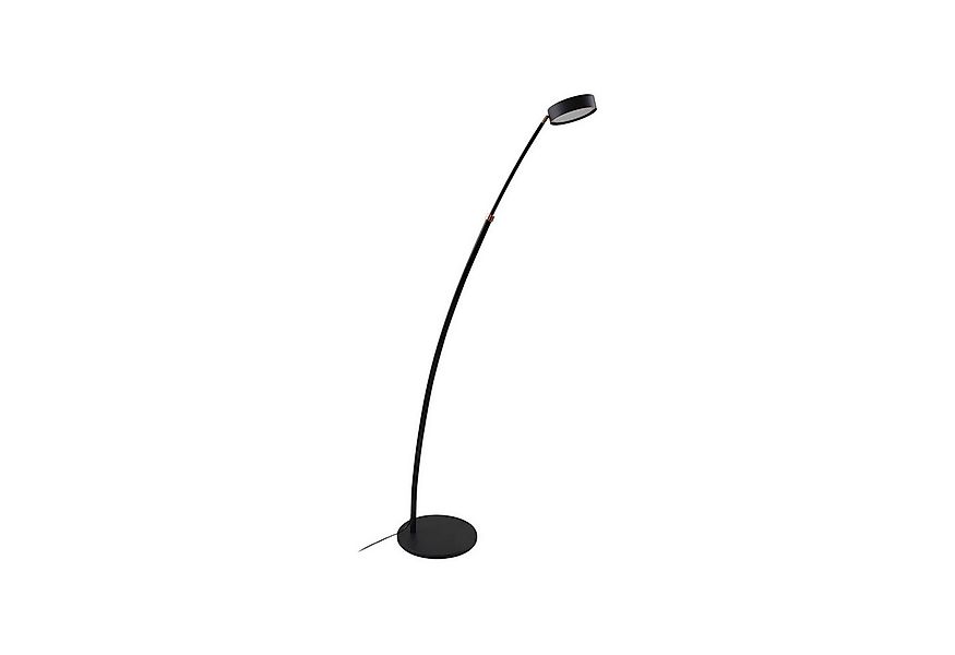 Lucande Bogenlampe Boga, LED, Metall, Schwarz warmweiß IP20, LED 23 W gesam günstig online kaufen