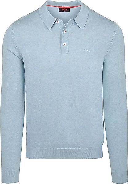 NZA Longsleeve Knitted Polo Hellblau - Größe XL günstig online kaufen