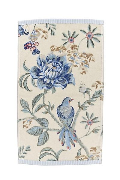PiP Studio Gästehandtuch Secret Garden Gästehandtuch whiteblue 30x50cm (1 S günstig online kaufen