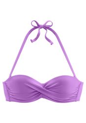s.Oliver Bandeau-Bikini-Top "Spain" in unifarben mit Wickeloptik günstig online kaufen