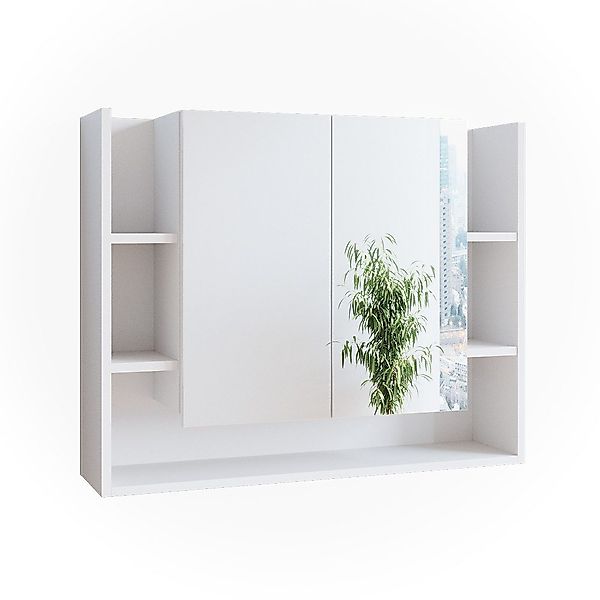 Vicco Badezimmerspiegelschrank Elira, Weiß, 80.2 x günstig online kaufen
