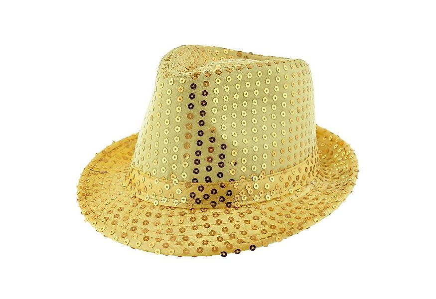 Funny Fashion Kostüm Popstar Hut mit Pailletten – Glitzer Partyhut günstig online kaufen