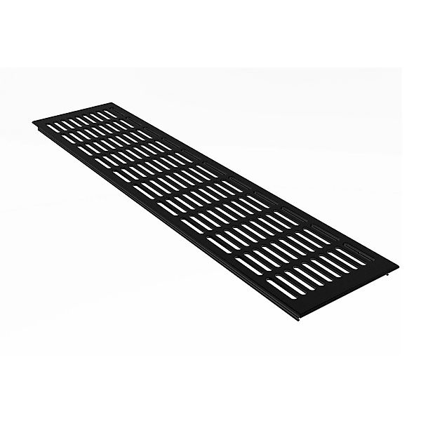 MS Beschläge Heizungsabdeckung 130 x 300 mm Gitter Schwarz RAL 9005 günstig online kaufen