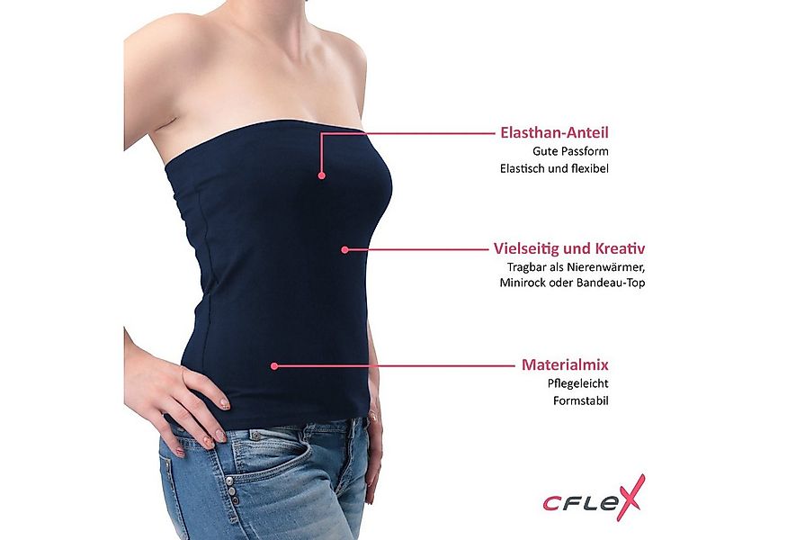 CFLEX Bandeautop Variotube Damen Tube-Oberteil, Shirtverlängerung & Miniroc günstig online kaufen
