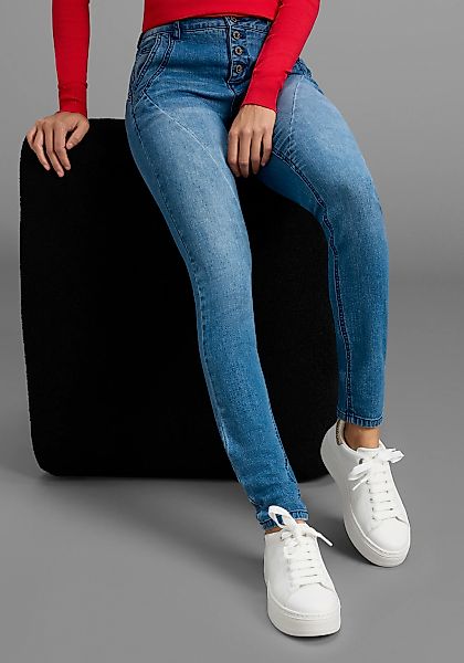 Bruno Banani Skinny-fit-Jeans extraenger Schnitt, normale Leibhöhe, mit Ges günstig online kaufen