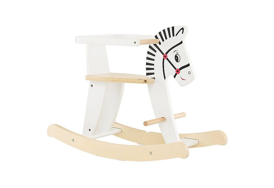 COSTWAY Schaukelpferd Holzspielzeug, mit abnehmbaren Zäunen günstig online kaufen