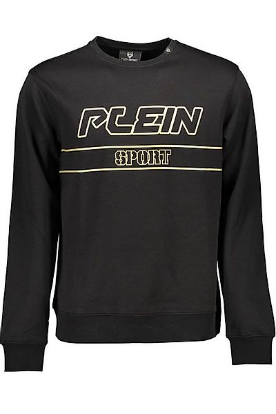 PLEIN SPORT Sweatshirt Herren Pullover in Schwarz mit Kontrastdetails und günstig online kaufen