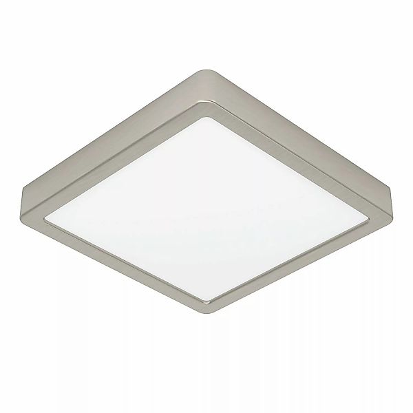Eglo LED-Deckenleuchte Fueva 5 Nickelfarben Matt 21 cm x 21 cm günstig online kaufen