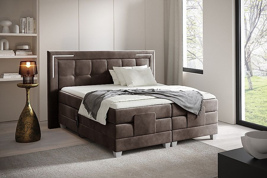 Fun Möbel Boxspringbett Schlafzimmerbett DORES Elektrisch günstig online kaufen