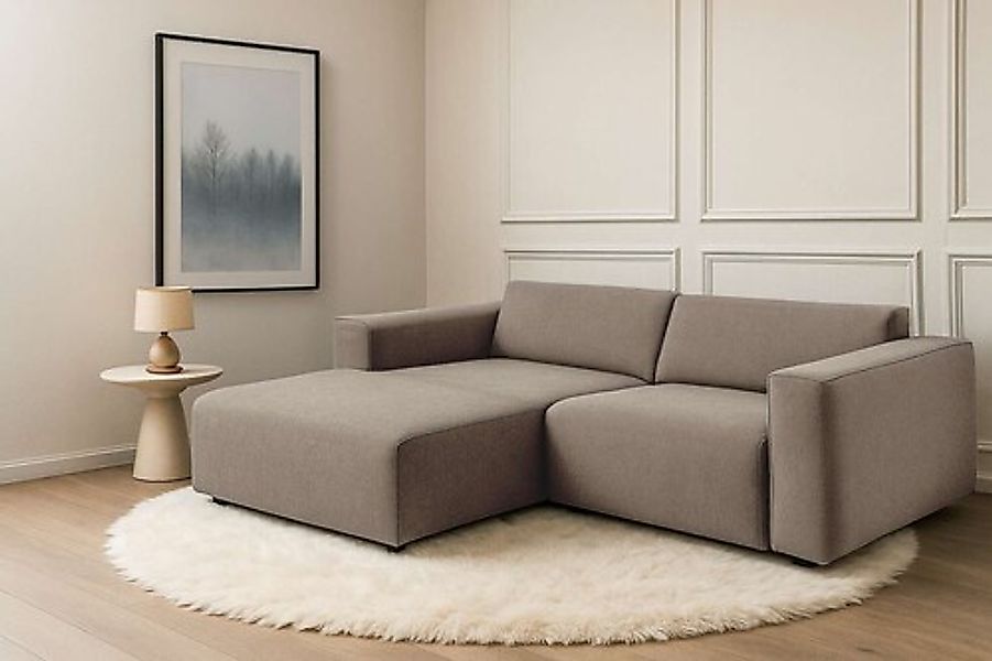 andas Ecksofa »Noord mit Kedernaht, Breite 234 cm«, mit Kedernaht, Breite 2 günstig online kaufen