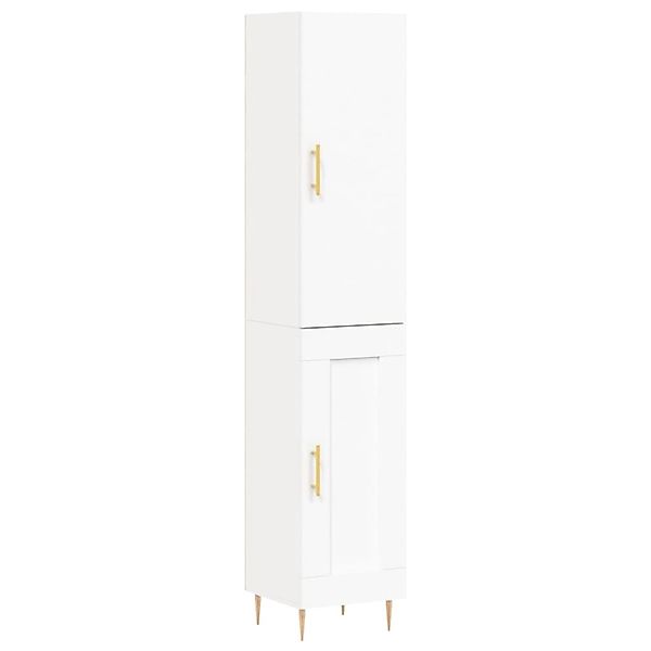 vidaXL Highboard Weiß 34,5x34x180 cm Holzwerkstoff 3199097 günstig online kaufen