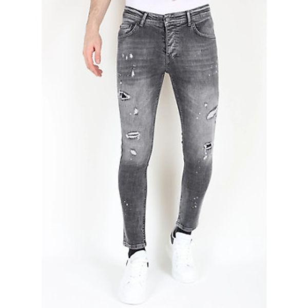 Mario Morato  Slim Fit Jeans Ripped Jeans Mit Farbspritzern günstig online kaufen