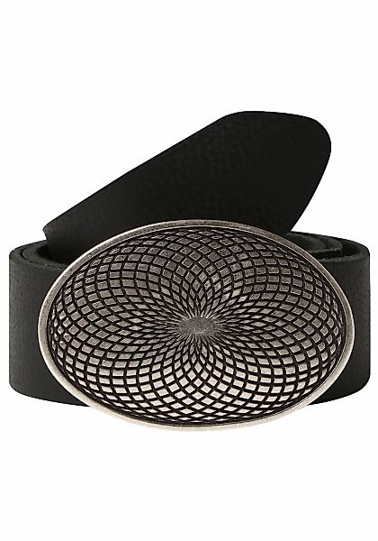 Rettungsring Gürtel Ledergürtel mit austauschbarer Schließe "Mantra Silber" günstig online kaufen