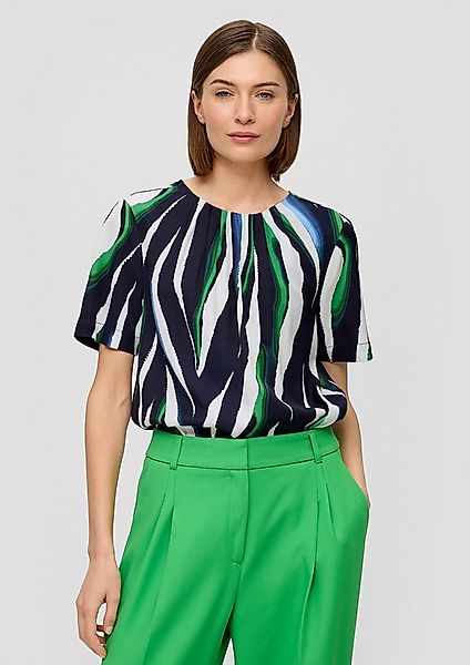 s.Oliver Kurzarmbluse Bluse Bluse aus Viskosemix günstig online kaufen