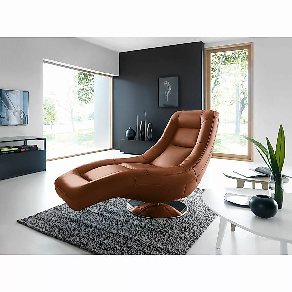 home24 loftscape Relaxliege Colima Rehbraun Echtleder mit Relaxfunktion 88x günstig online kaufen