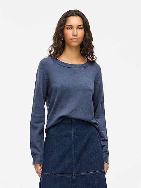 Vila Rundhalspullover VIRIL O-NECK L/S KNIT TOP - NOOS Viskosemischung, reg günstig online kaufen
