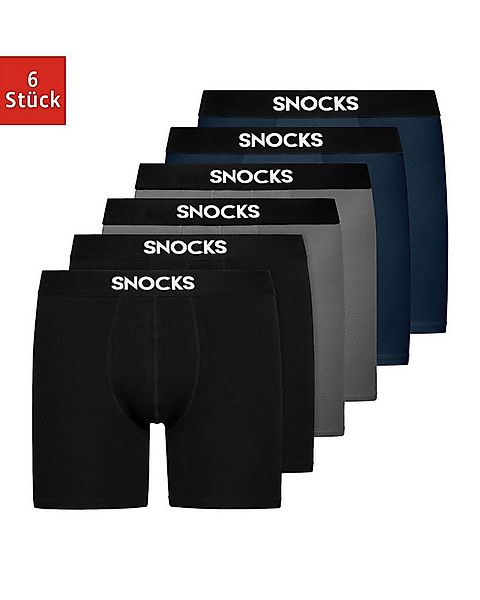 SNOCKS Boxershorts Enge Unterhosen mit längerem Bein Herren Männer (6-St) a günstig online kaufen