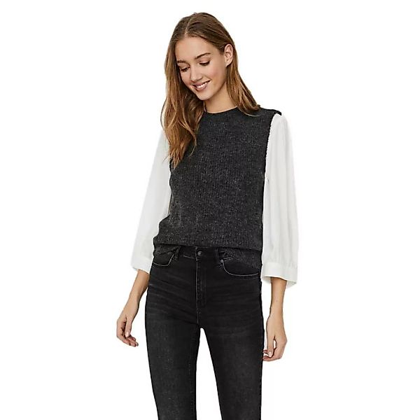 Vero Moda Olina Pullover XS Dark Grey Melange günstig online kaufen